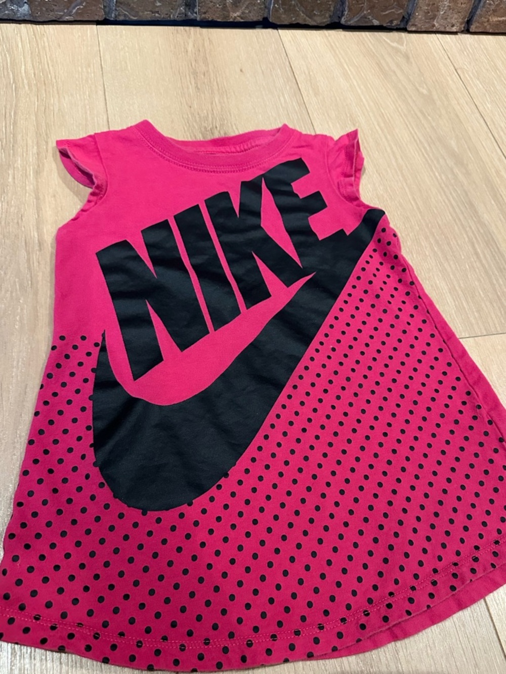 Nike Pink Toddler Tunic with Black Logo Tag- size 3T